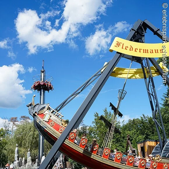 Fahrgeschäft im Erlebnispark Schloss Thurn
