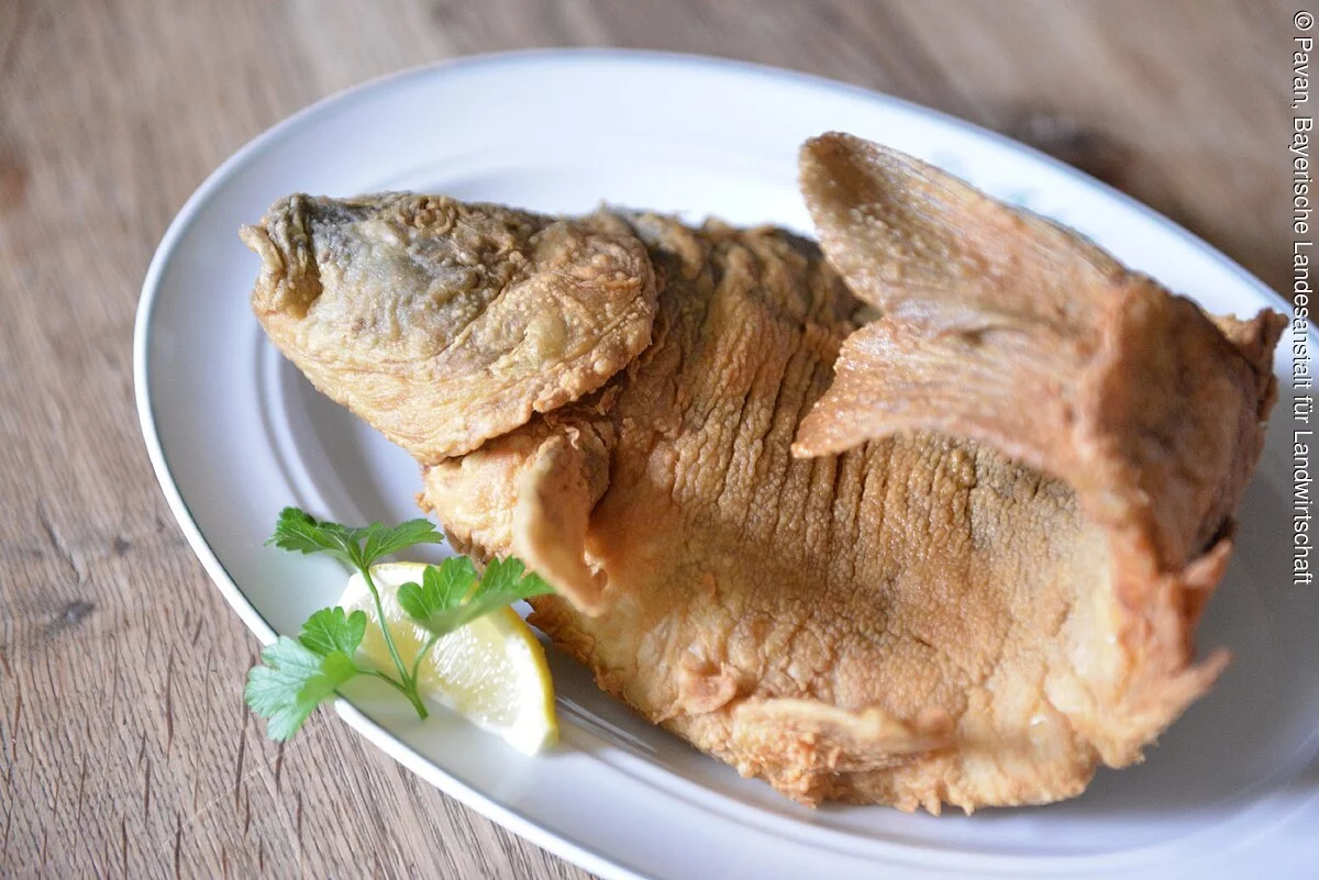 Gebackener Karpfen aus dem Aischgrund