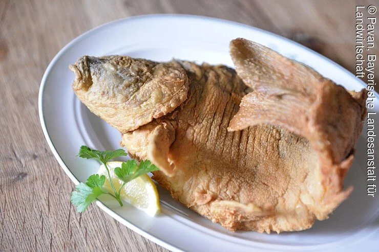 Gebackener Karpfen aus dem Aischgrund