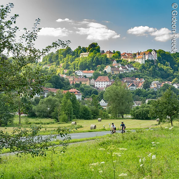 Blick auf Egloffstein - Radfahren