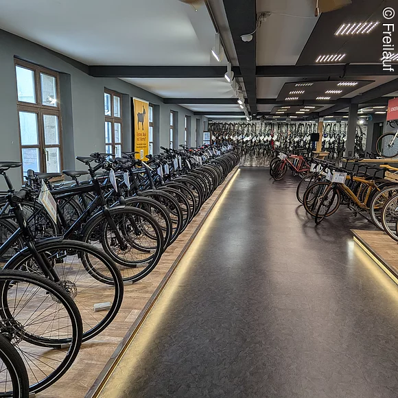 Verkaufsraum Fahrräder