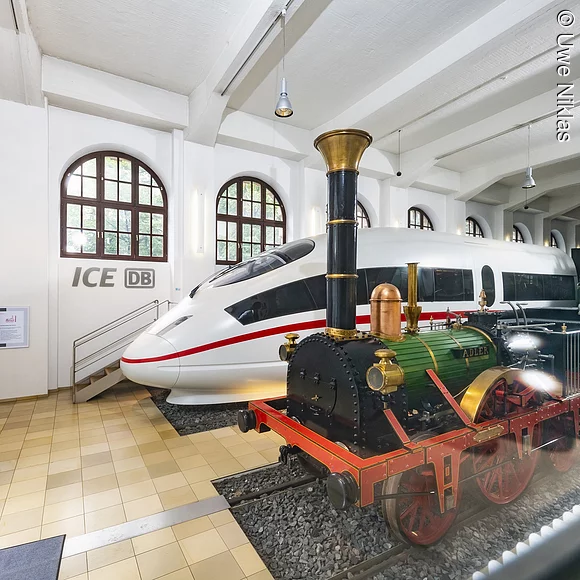 DB Museum Adler ICE Nürnberg © Uwe Niklas Innenansicht DB Museum Nürnberg