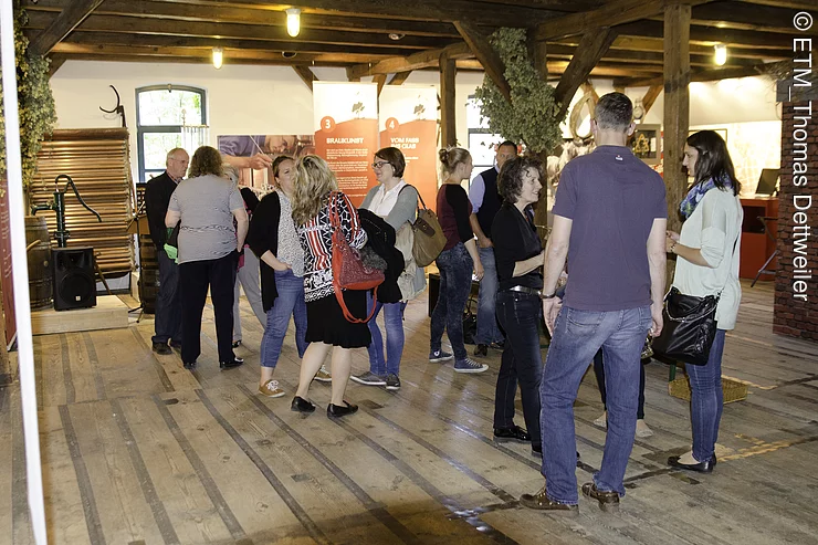 Besuch des Biermuseums in der Brauerei Steinbach Bräu.