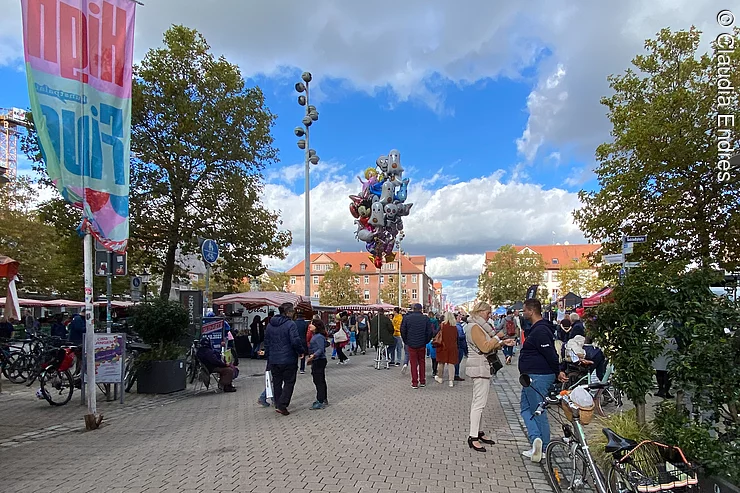 Erlangen Otoño en Schlossplatz