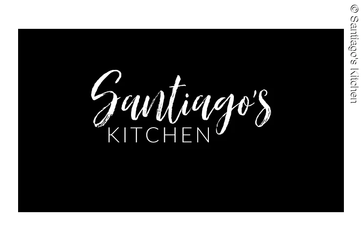 Logo schwarz Santiago's Kitchen