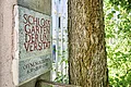 Schild am Eingang des Erlanger Schlossgartens