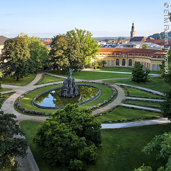 Blick über den Erlanger Schlossgarten