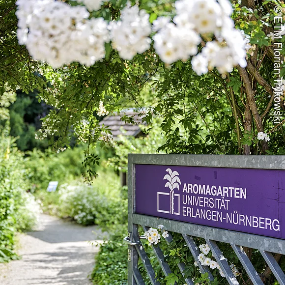 Aromagarten Erlangen Eingang des Aromagartens in Erlangen