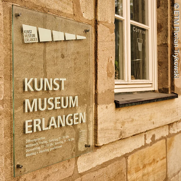Kunstmuseum Erlangen Schild vom Kunstmuseum Erlangen