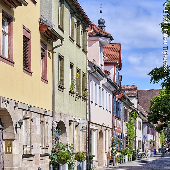 Häuserzeile in der Schiffstraße