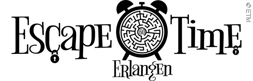 Logo, Schriftzug mit Uhr