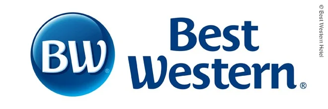 weißer Hintergrund, darauf Schriftzug Best Western und BW