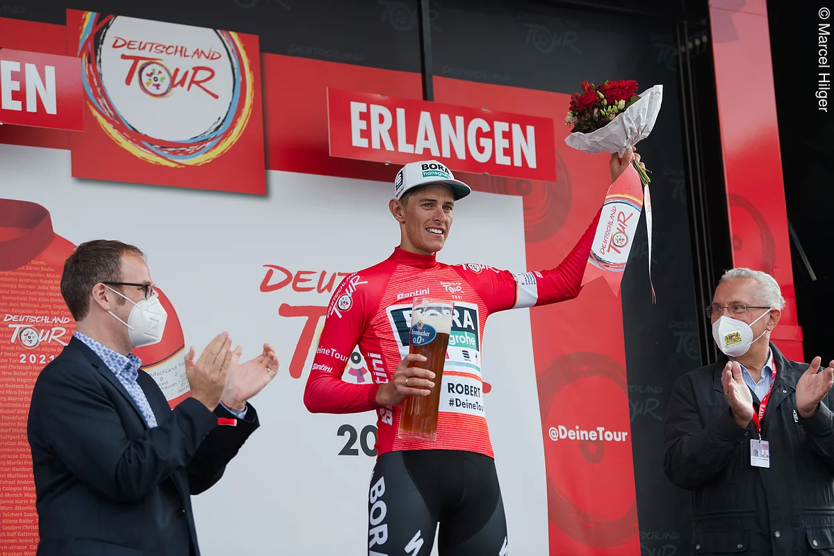 Siegerehrung der Deutschland Tour 2021 dritten Etappe