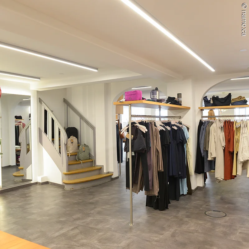 Innenbereich des nachhaltigen Geschäftes namo:ca