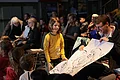 Los niños participan en el programa del Salón Internacional del Cómic de Erlangen.