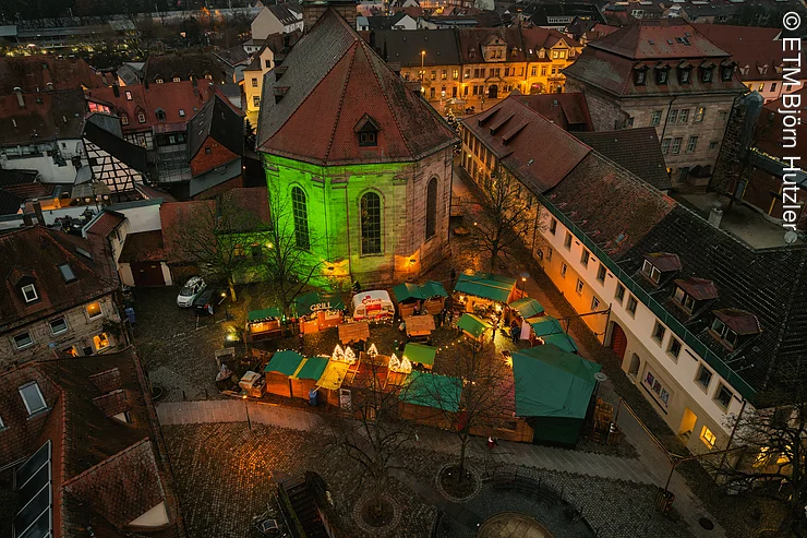 Drohnenaufnahme Altstädter Weihnachtsmarkt Drohnenaufnahme vom Altstädter Weihnachtsmarkt