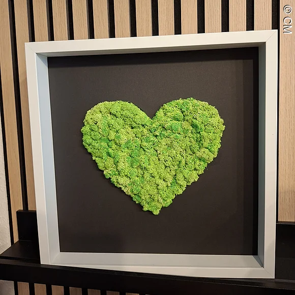 Ein schönes Geschenk: das Herz aus Moos